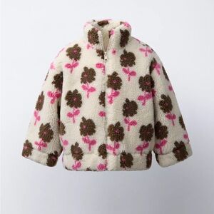 Girls faux sherling jacket